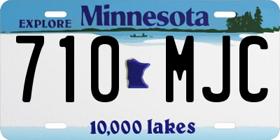 MN license plate 710MJC