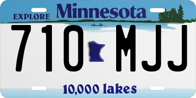 MN license plate 710MJJ