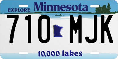 MN license plate 710MJK