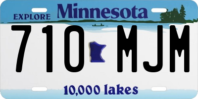 MN license plate 710MJM