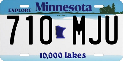 MN license plate 710MJU