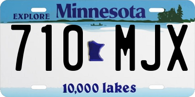 MN license plate 710MJX