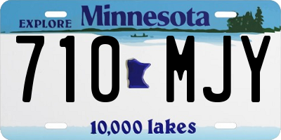 MN license plate 710MJY
