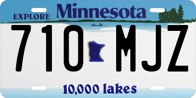 MN license plate 710MJZ