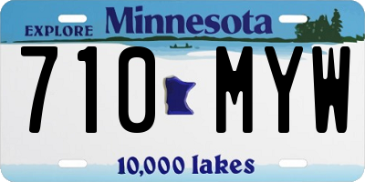 MN license plate 710MYW