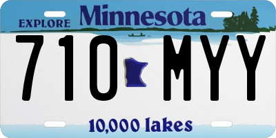 MN license plate 710MYY