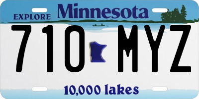 MN license plate 710MYZ