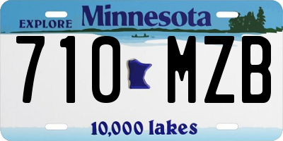 MN license plate 710MZB