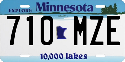 MN license plate 710MZE