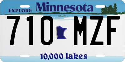 MN license plate 710MZF