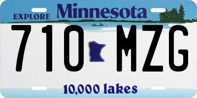 MN license plate 710MZG