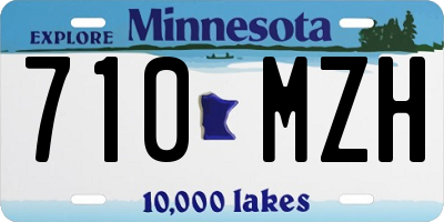MN license plate 710MZH