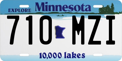 MN license plate 710MZI