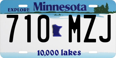 MN license plate 710MZJ