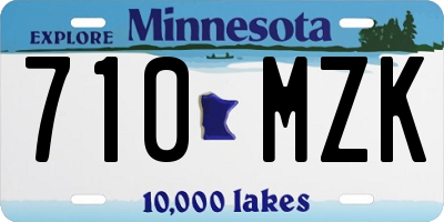 MN license plate 710MZK