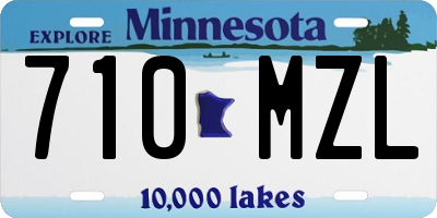 MN license plate 710MZL
