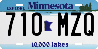 MN license plate 710MZQ
