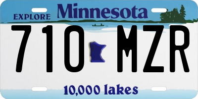 MN license plate 710MZR