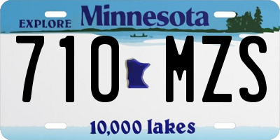 MN license plate 710MZS