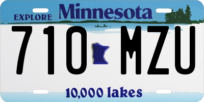 MN license plate 710MZU