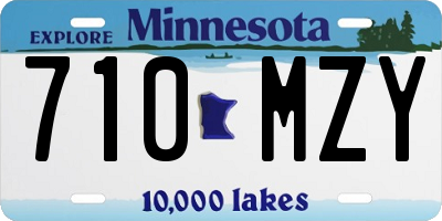 MN license plate 710MZY