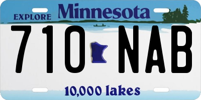 MN license plate 710NAB