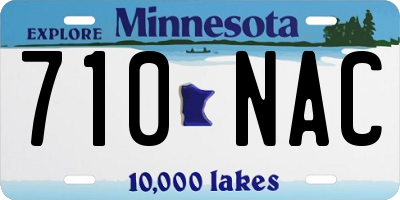 MN license plate 710NAC