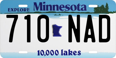 MN license plate 710NAD