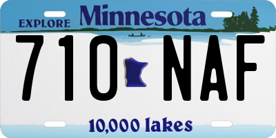 MN license plate 710NAF