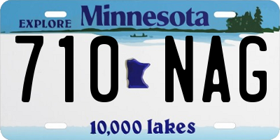 MN license plate 710NAG