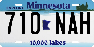 MN license plate 710NAH