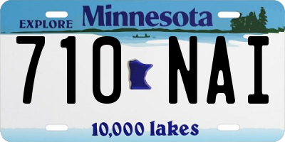 MN license plate 710NAI