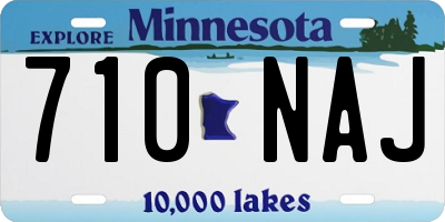 MN license plate 710NAJ