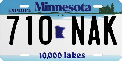 MN license plate 710NAK