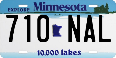 MN license plate 710NAL