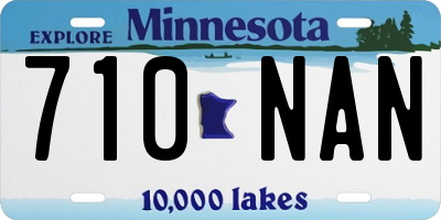 MN license plate 710NAN