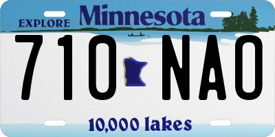MN license plate 710NAO