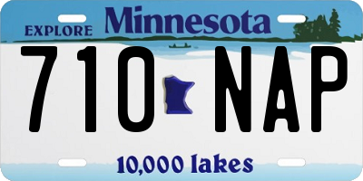 MN license plate 710NAP