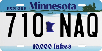 MN license plate 710NAQ