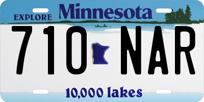 MN license plate 710NAR