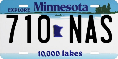 MN license plate 710NAS