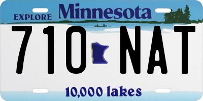 MN license plate 710NAT