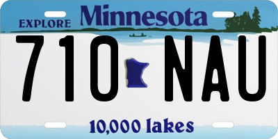 MN license plate 710NAU