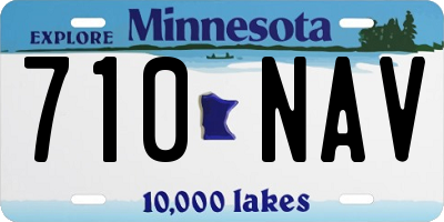 MN license plate 710NAV