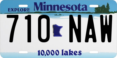 MN license plate 710NAW