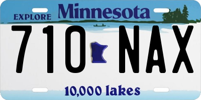 MN license plate 710NAX