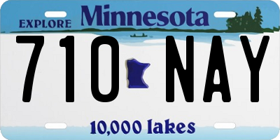 MN license plate 710NAY