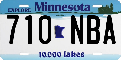 MN license plate 710NBA