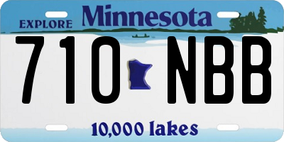 MN license plate 710NBB