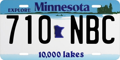 MN license plate 710NBC